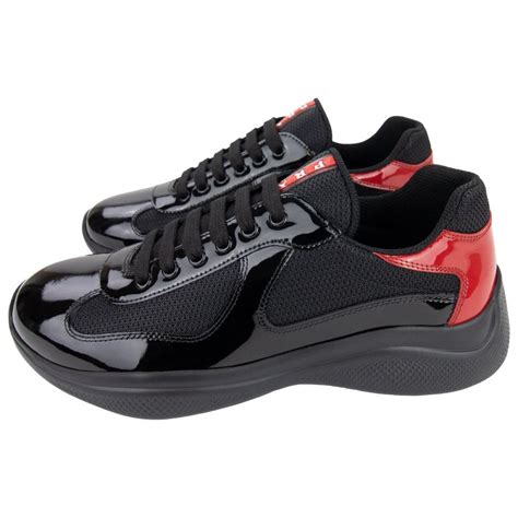 red and black prada shoes